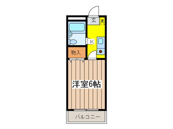 ロイヤルハイツ堀之内の物件間取画像